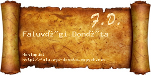 Faluvégi Donáta névjegykártya